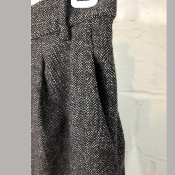 Zara Woman Cuffed High Rise Capris Pants Brown - Picture 3 of 8